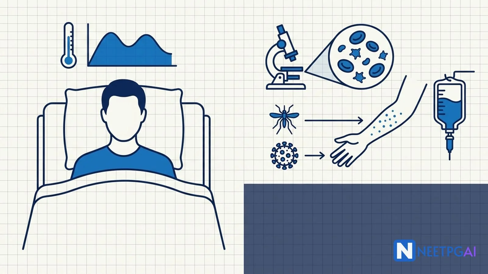 Clinical Case: 28-Year-Old Monsoon-Season Fever, Thrombocytopenia and Rising Haematocrit — Dengue for NEET PG
