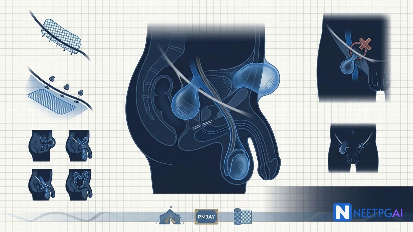 Hernias — Inguinal, Femoral, Ventral & Repair — NEET PG 2026