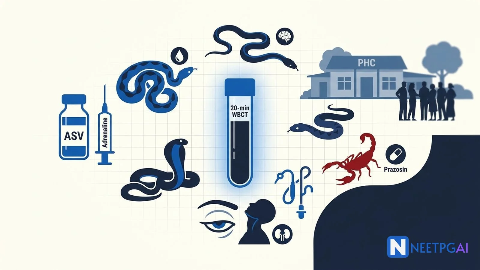 Snake Bite & Scorpion Envenomation in India — NEET PG Guide